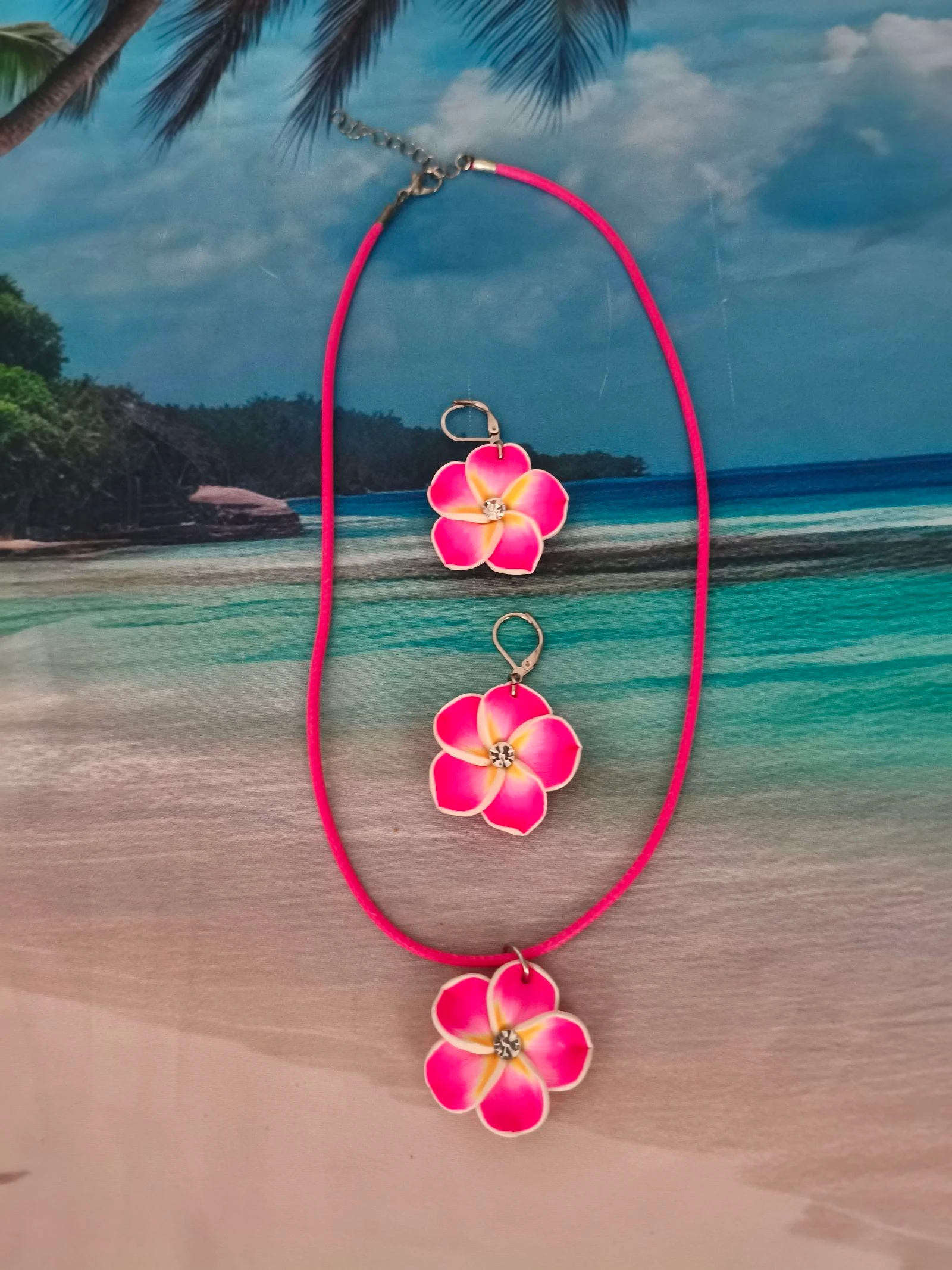 Collier en oorbellen vintage TBE – photo 4